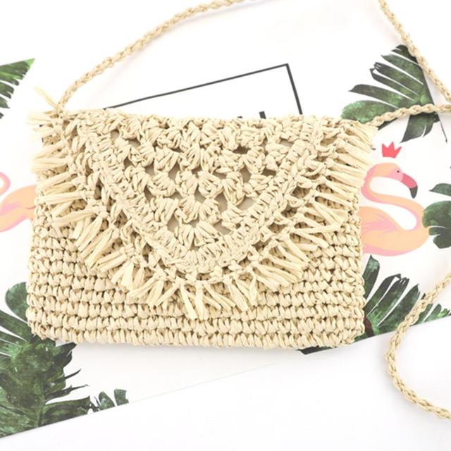 Summer straw bags for women 2021 tassel handmade beach bags raffia rattan woven handbags female holiday crossbody bags clutch