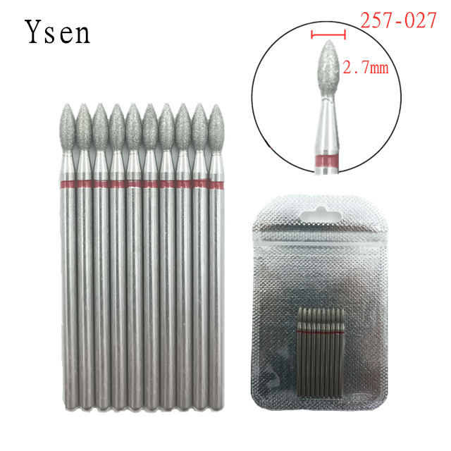 10pcsSet Diamond Nail Drill Bit Artery Electric Cutters For Pedicure Manicure Files Cuticle Burr Nail Tools Accessories