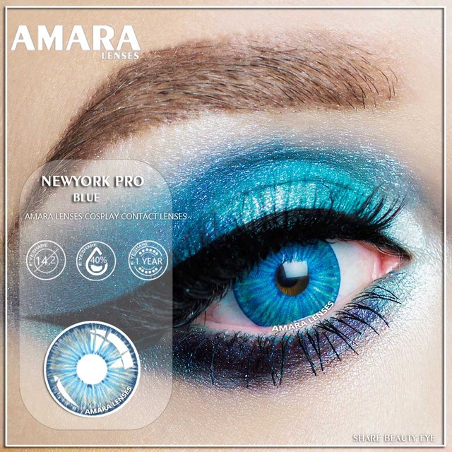 Amara Colored Contact Lenses 1 Pair York Pro Series Beauty Poplints Colored Contact Lenses Cosplay Colored Contact Lenses For Eyes