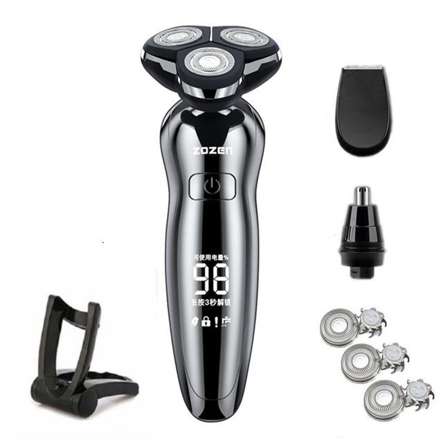 Electric Razor Electric Shaver Rechargeable Shaver For Men Beard Shaving Wet Dry Dual Use Water Proof Fast Shipping