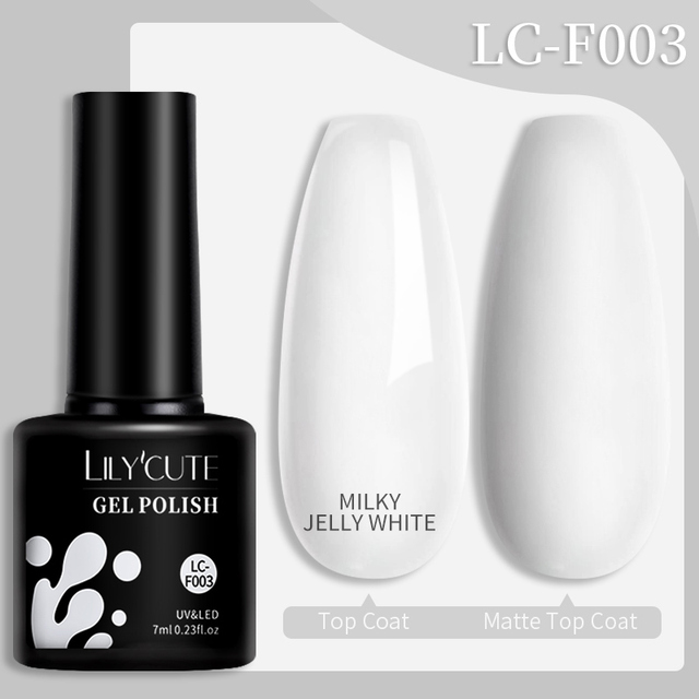 LILYCUTE Thread Shell Nail Gel Polish 7ml Pearl Shell Semi Permanent UV Gel Base Top Coat Popular in Autumn and Winter