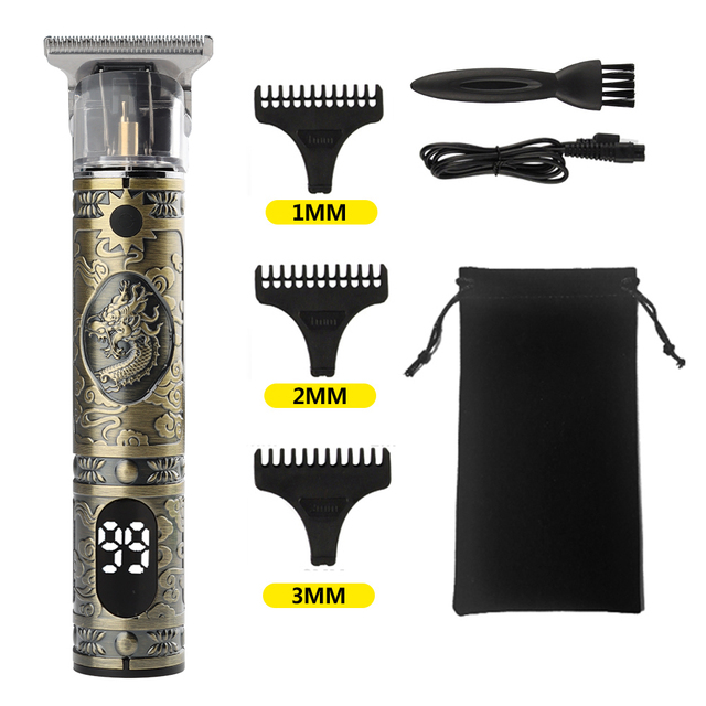 T9 Hair Clipper for Men Professional Hair Cutting Machine Barber Beard Trimmer Trimmer Electric Shaver for Men Dragon Hair Clipper