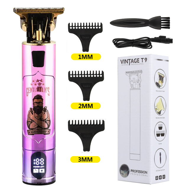 Electric men's shaver trimmer for men cordless razor T9 hair cutting machine beard trimmer cordless shaver