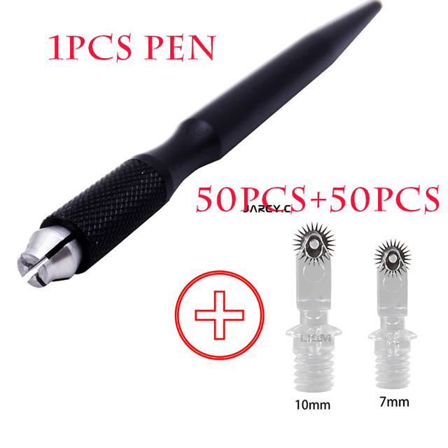 Roller Microblading Needle Tattoo Eyebrows Microshading Fog Blade For Embroidery Permanent Makeup Manual Micro Pen Easy Color