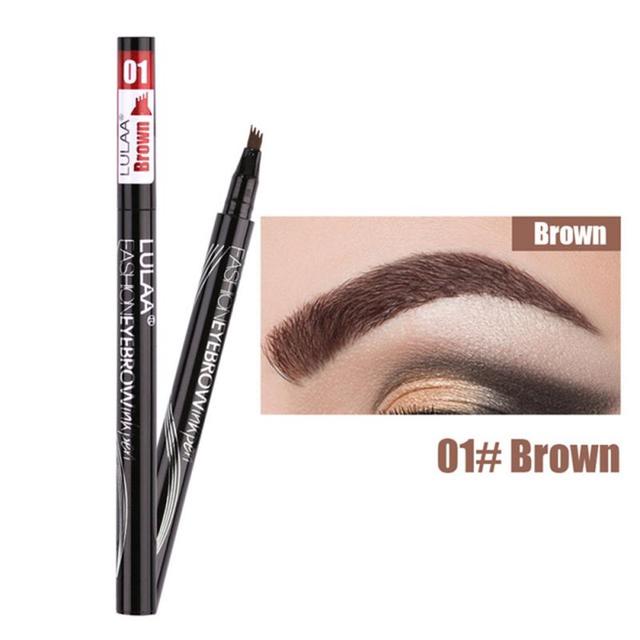 Four Heads Eyebrow Pencil Waterproof Sweat-proof Liquid Eyebrow Pencil Non-fading 4-fork Eyebrow Pencil Makeup TSLM1