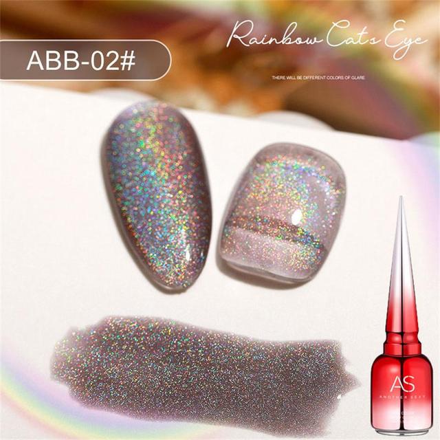 2022 commonly used nail gel fluorescent spar sham universal bright color cat eye mother of pearl nail gel