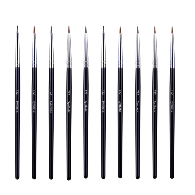 5/10/20/50pcs Eyebrow Contour Makeup Brushes Eyebrow Eyeliner Brush Professional Super Thin Angled Liner Eye Brush Make Up Tools