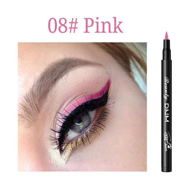 12 Colors Matte Eyeliner Waterproof Liquid Eyeliner Pen Black Blue Colored Eyeliner Long Lasting Eyeliner Pigments