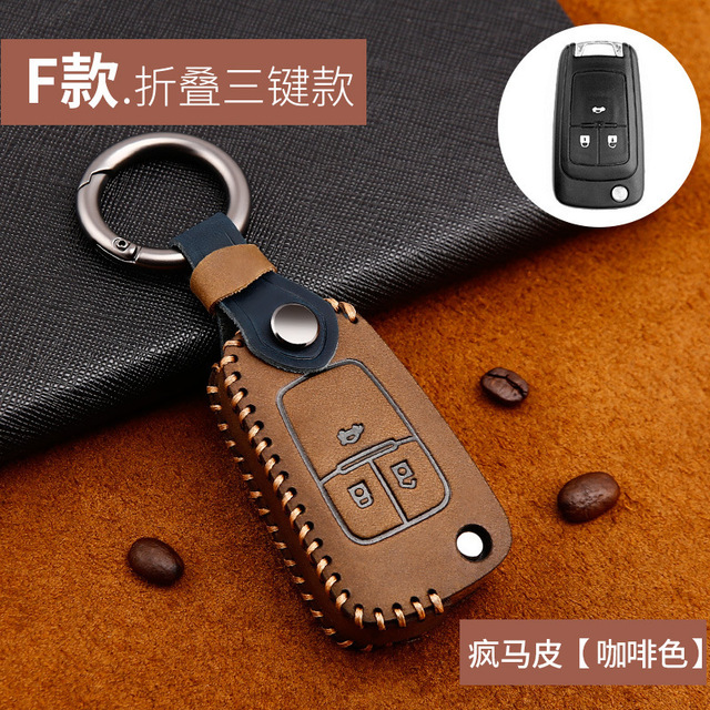 Leather Car Key Cover For Chevrolet Equinox Blazer Cruze Prisma Onyx Remote Auto Accessories Leather Protective Case