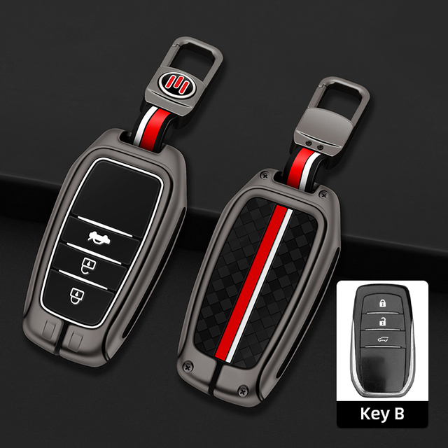 Car Key Case Cover Shell Bag For Toyota 86 Camry Corolla Crown Highlander Rav4 Alphard Villanza Yaris Sienna Prado Harrier