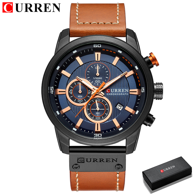 CURREN Fashion Date Quartz Men Watches Luxury Brand Male Chronograph Watch Sport Mens Wrist Watch Hodinky Relogio Masculino