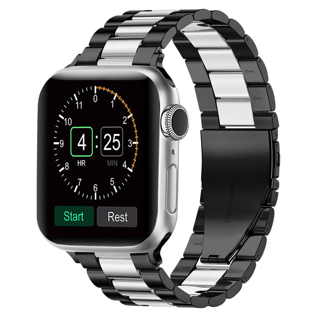 Metal Stainless Steel Strap Compatible for Apple Watch 44mm 42mm 40mm 38mm Men/Women Replacement Strap for iwatch 7 6 5 4 3 SE