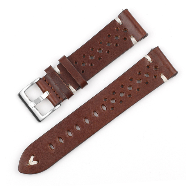 Onthelevel Leather Watch Strap 18mm 20mm 22mm 24mm Gray Color Watch Band Quick Release Watch Straps Replacement