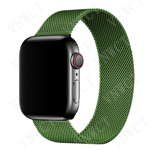 Magnetic Loop Strap for Apple Watch Band 44mm 40mm 45mm 41mm 42mm 38mm Stainless Steel Korea Bracelet iWatch serie 3 4 5 6 se 7