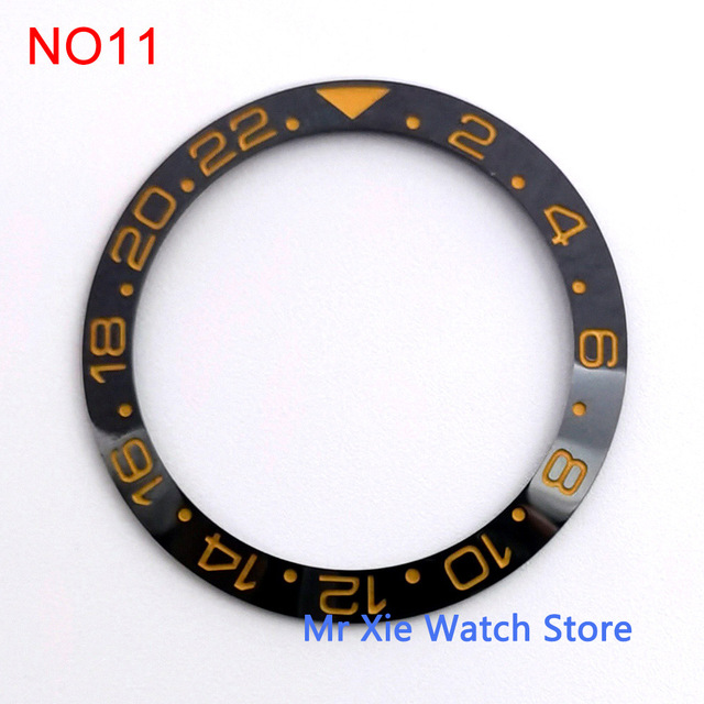 38mm watch strap high quality ceramic bezel insert for 40mm watch case accessories inner diameter 30.5mm