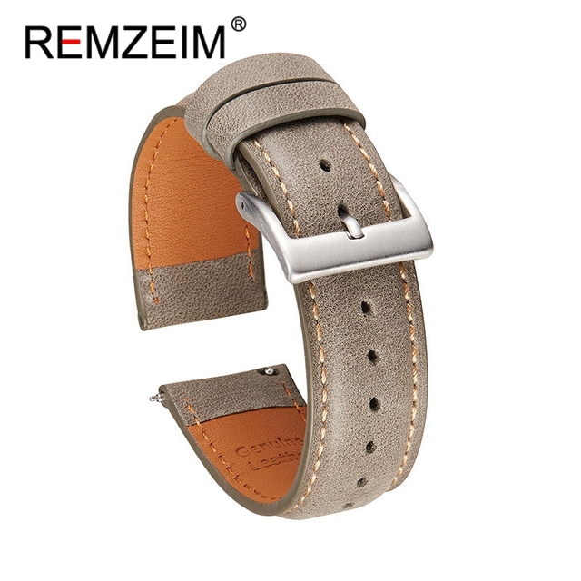 Calf leather watch strap 20mm 22mm quick release watchband for women men watch accessories solid buckle blue red green