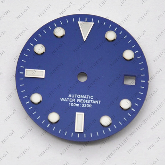 Niton 28.5mm Luminous Sterile Dial Watch Fit NH35 ETA 2824 2836 Miyota 8215 821A Mingzhu DG 2813 3804 Seagull 1612 Movement