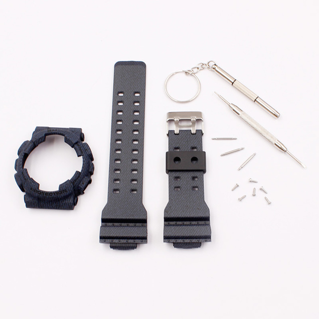 Watch accessories resin strap 16mm for camouflage Casio g-shock GLS GD GA110 GA100 GD120 sports watch for men and women