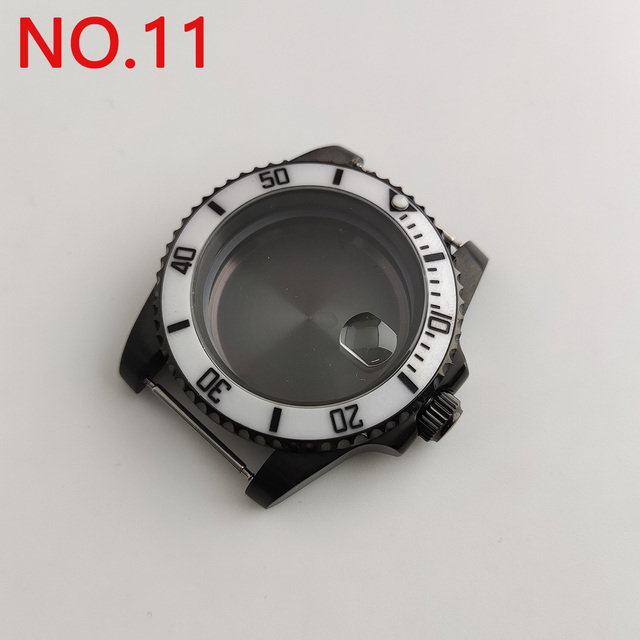 NH35 case 40mm sterile watch case add ceramic bezel fit NH35 movement NH36