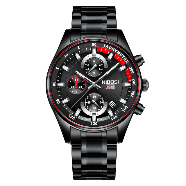 NIBOSI New Luxury Brand Stainless Steel Business Men's Watch Sport Waterproof Date Male Clock 2021 Watches Relogio Masculino