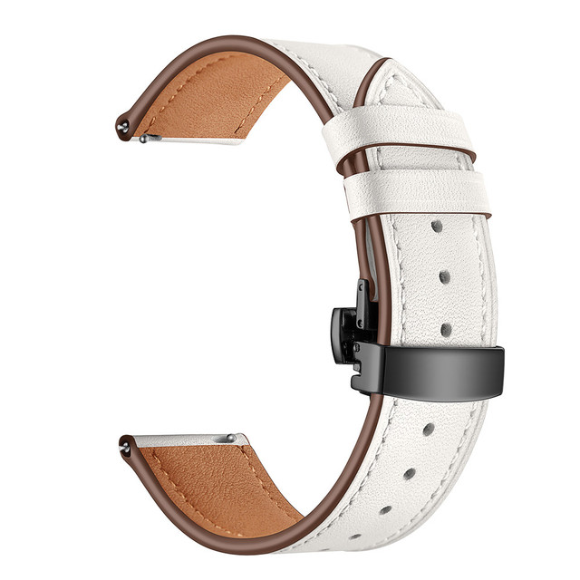 20 22mm Leather Strap For Huawei Watch GT 2 46mm Watch Band For Samsung Galaxy Watch 4 40/44mm Calsssic 46 42mm Active2 Bracelet