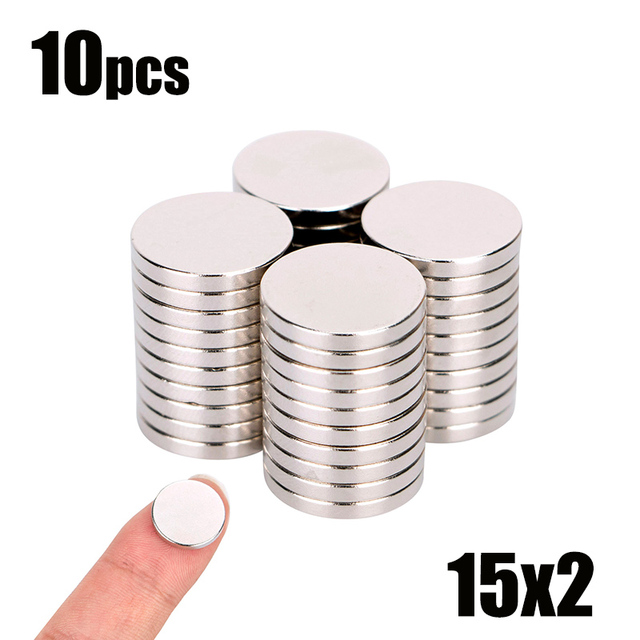 10 20pcs/lot 15x2 15x3 15x4 10x2 12x2mm Strong Magnets Rare Earth Magnets Hot Neodymium Magnets Small Round Magnets