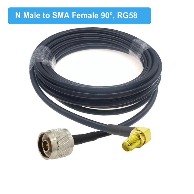 1pc RG58 N Type Male/Female to SMA Male Plug RF Coaxial Adapter Pigtail Cable RG-58 Extension Jumper Cord 15cm 50cm 1M 2M 5M