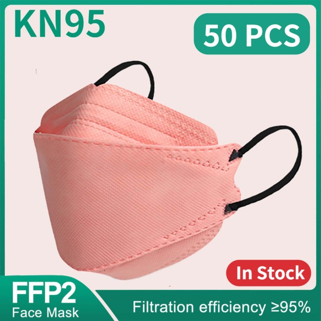 قناع السمك KN95 Mascarillas FPP2 الكبار Morandi ffp2fan 4 طبقة FFPP2 وافق أقنعة الوجه FFP2 تنفس غطاء للفم قناع FFP2