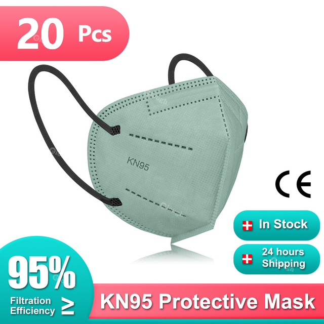 KN95 Mask FFP2 Adult Mask Multicolor New KN95 Mascarillas FPP2 homology ada disposable face protection mask mondkapjes