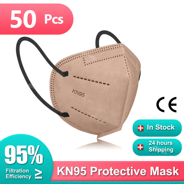 KN95 Mask 5 Layers Mascarillas FPP2 Mask Homologada Adult Face Mask KN95 Mascherine FFP2 CE Certificate FFP2 Protection Mask