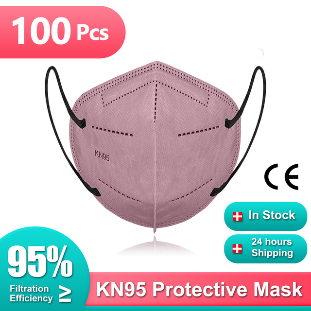 Kn95 certified mouth mask ffp2fan protective face mask safe healthy reusable mascarillas quiurgicas FPP2 gay