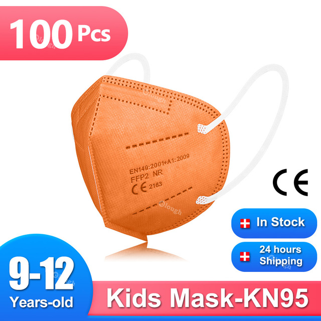 9-12 سنة mascarillas fpp2 niños الأطفال FFP2 قناع قابلة لإعادة الاستخدام Ce وافق KN95 أقنعة 5 طبقات FFP 2 قناع حماية الأمن