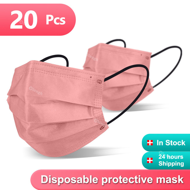 New Morandi Color Disposable Mask Adult Mascarillas Desichables Gay Anti Dust Masks Face Protection 3 Layers Cubrebocas