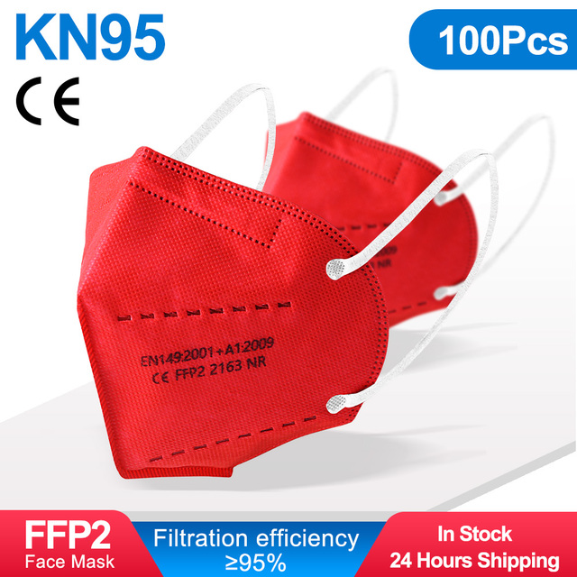 FFP2 قناع شهادة CE Mascarillas FPP2 Negras 5 طبقات ffp2fan 9 لون الكبار KN95 أقنعة FP2 Mondkapjes FFP 2