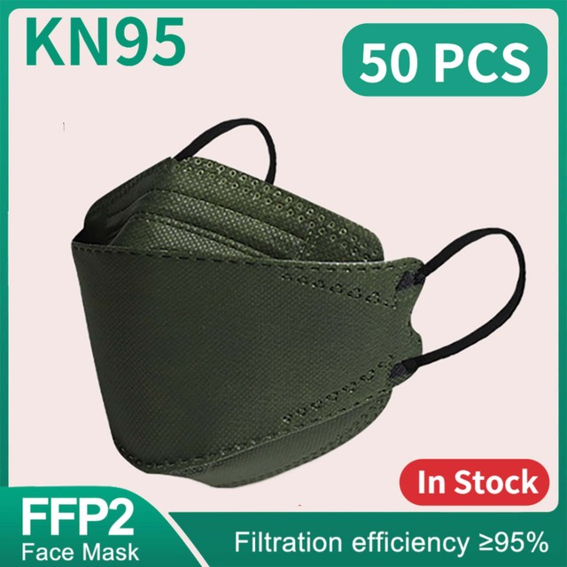 قناع السمك ffp2 Mascarillas FPP2 KN95 Morandi ffp2fan 4 طبقة تنفس وافق أقنعة الوجه FFP2 تنفس غطاء للفم قناع