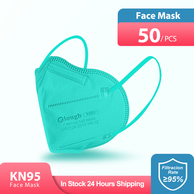 Elough ffp2 mascarillas adulto fpp2 هومولوكادا قناع للوجه يستخدم مرة واحدة kn95 ماسكارا ffp2masque شهادة KN95 قناع قابلة لإعادة الاستخدام