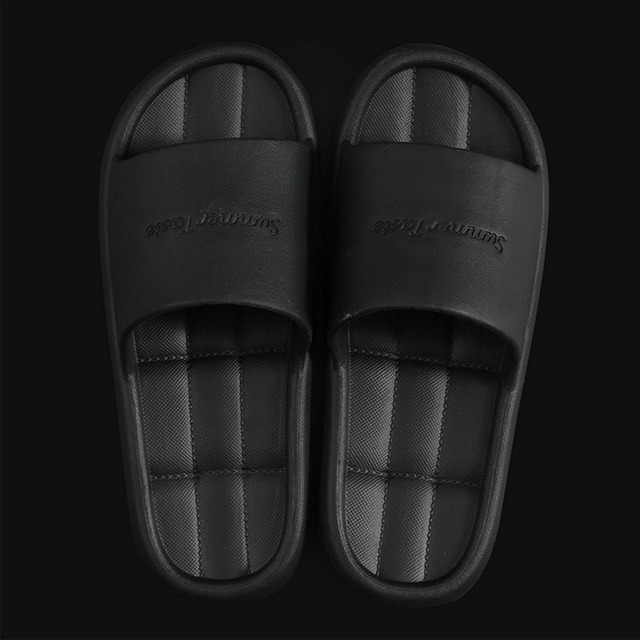 Female Home Slippers Summer Women Thick Platform Slides Women's Sandals Flip Flops Beach Sandal Mule Anti-slip Slippers for Men