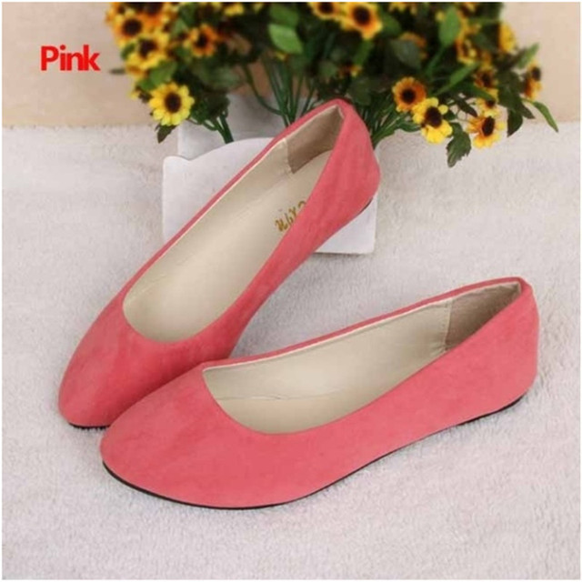 women flats slip on flat shoes candy color woman boat shoes black loafers faux suede ladies ballet flats for work flats