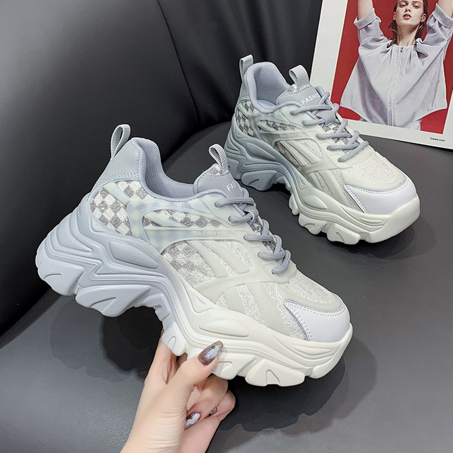 Autumn Women Chunky Sneakers New Design Woman Shoes Colorful Thick Sole Fashion Girls Platform Sneakers Ladies Sneakers