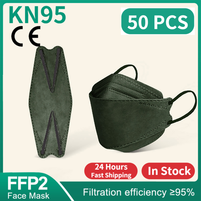 FFP2 Fish Shape KN95 Masks korean mascarilla morandi approved ffp2 kn95 mask homology ada spain ffp2 reusable mask dropship masks