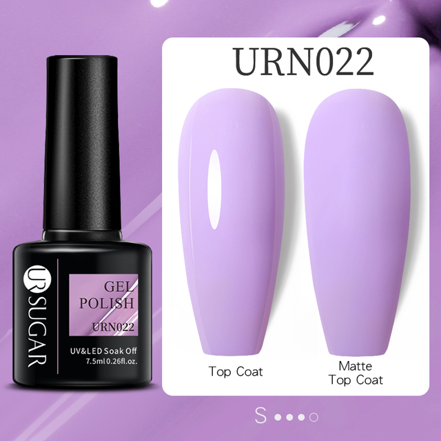 UR SUGAR 7.5ml Purple Series Gel Nail Polish Reflective Laser Gel Glitter Semi Permanent Lamp Varnish Soak Off Nail Art Design