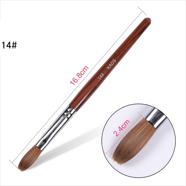 Acrylic Nail Brush Kolinsky Sable UV Nail Gel Crystal Nail Brush Painting Drawing Carving Dotting Pen DIY Nail Design Brushes