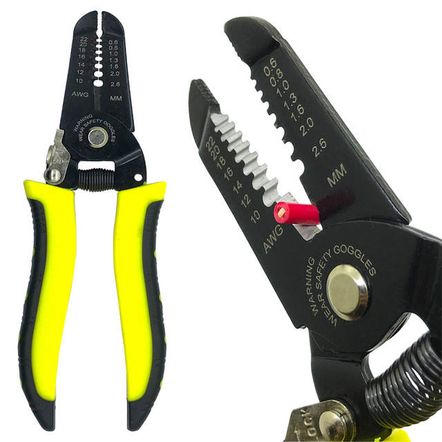 Multifunctional stripping pliers, used for cable cutting, crimping terminal 0.2-6.0mm, high precision automatic brand hand tool