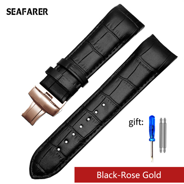 Genuine Calfskin Watchband Watch Band Strap for Tissot Couturier T035 T035617 627 T035439 Watch Band 22/23/24mm Brush Buckle