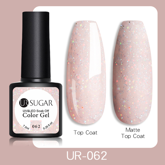 ur sugar 7.5ml gel nail polish nail color soak off uv gel varnish semi permanent uv gel nail art varnish base top coat