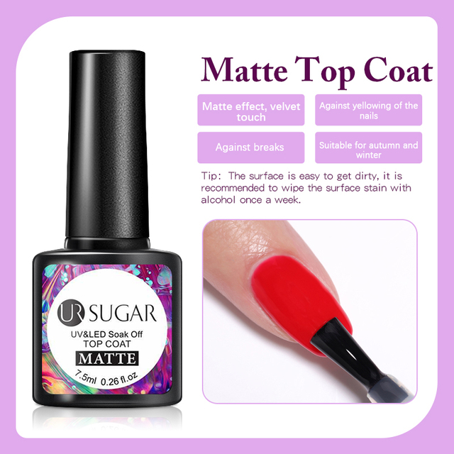 ur sugar 7.5ml gel nail polish nail color soak off uv gel varnish semi permanent uv gel nail art varnish base top coat