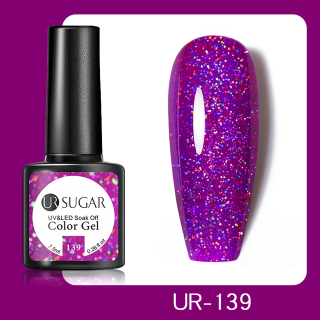 ur sugar 7.5ml gel nail polish nail color soak off uv gel varnish semi permanent uv gel nail art varnish base top coat