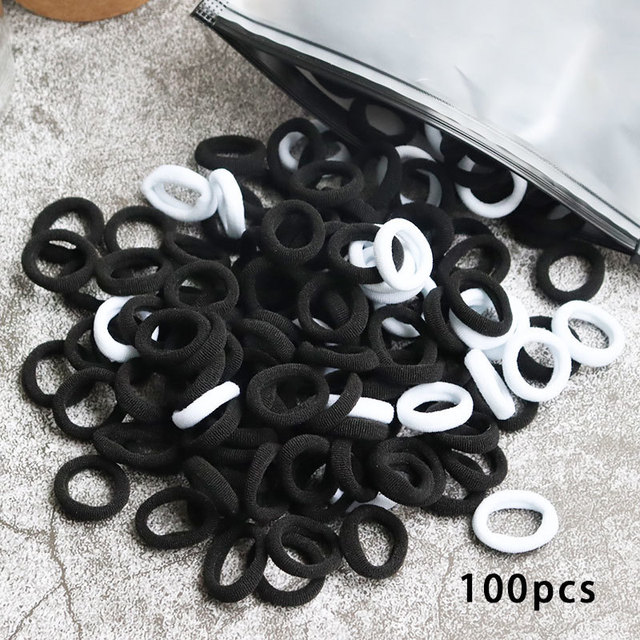 Toddler Hair Bands Baby Girl Children Headbands Colorful Elastic Hair Tie Nylon Scrunchie Hair Rope 50/100pcs Hair Accessories