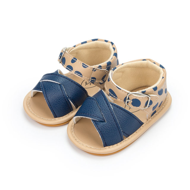 New Infant Baby Shoes Baby Boy Girl Shoes Toddler Flats Summer Sandals Flower Soft Rubber Sole Anti-slip Crib Shoes First Walker