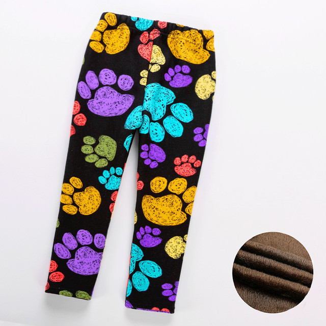 Kids Thicken Leggings Girls Autumn Winter Plus Velvet Trousers Baby Girl Skinny Pants 2021 Children's Clothing 2-11 Years